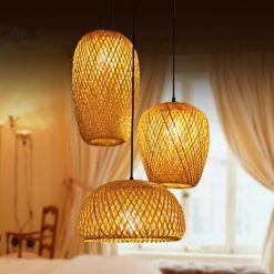 Bamboo Pendant Light,Rattan Pendant Light,Wicker Lampshade,Bamboo Light,Rattan LampShade,Rattan Light Fixture,Bamboo Lampshade,Woven Light Chandelier,Kitchen light, Bedroom living room deco