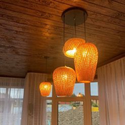 Bamboo Pendant Light,Rattan Pendant Light,Wicker Lampshade,Bamboo Light,Rattan LampShade,Rattan Light Fixture,Bamboo Lampshade,Woven Light Chandelier,Kitchen light, Bedroom living room deco