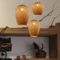 Bamboo Pendant Light,Rattan Pendant Light,Wicker Lampshade,Bamboo Light,Rattan LampShade,Rattan Light Fixture,Bamboo Lampshade,Woven Light Chandelier,Kitchen light, Bedroom living room deco