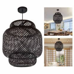 Bamboo Pendant Light,Rattan Pendant Light,Wicker Lampshade,Bamboo Light,Rattan LampShade,Rattan Light Fixture,Bamboo Lampshade,Woven Light Chandelier,Kitchen light, Bedroom living room deco