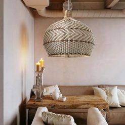 HQ Rattan Pendant Light Rattan Lamp Shade, Rattan Light Fixture, Wicker Bamboo Lamp