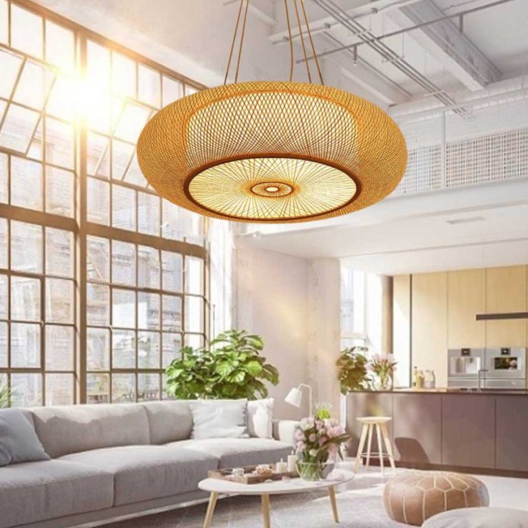 High Quality Bamboo Lamp Shades, Bamboo Pendant Light, Living Room ...