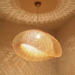 Bamboo Pendant Light,Rattan Pendant Light,Wicker Lampshade,Bamboo Light,Rattan LampShade,Rattan Light Fixture,Bamboo Lampshade,Woven Light Chandelier,Kitchen light, Bedroom living room deco