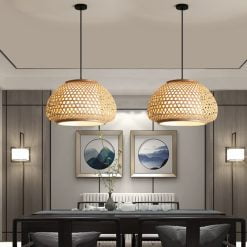 Bamboo Pendant Light,Rattan Pendant Light,Wicker Lampshade,Bamboo Light,Rattan LampShade,Rattan Light Fixture,Bamboo Lampshade,Woven Light Chandelier,Kitchen light, Bedroom living room deco