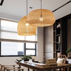 Bamboo Pendant Light,Rattan Pendant Light,Wicker Lampshade,Bamboo Light,Rattan LampShade,Rattan Light Fixture,Bamboo Lampshade,Woven Light Chandelier,Kitchen light, Bedroom living room deco