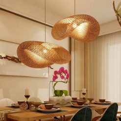 Bamboo Pendant Light,Rattan Pendant Light,Wicker Lampshade,Bamboo Light,Rattan LampShade,Rattan Light Fixture,Bamboo Lampshade,Woven Light Chandelier,Kitchen light, Bedroom living room deco