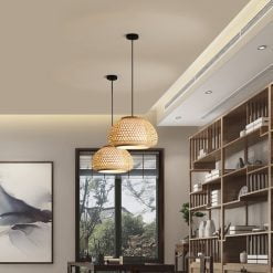 Bamboo Pendant Light,Rattan Pendant Light,Wicker Lampshade,Bamboo Light,Rattan LampShade,Rattan Light Fixture,Bamboo Lampshade,Woven Light Chandelier,Kitchen light, Bedroom living room deco