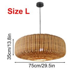Bamboo Pendant Light,Rattan Pendant Light,Wicker Lampshade,Bamboo Light,Rattan LampShade,Rattan Light Fixture,Bamboo Lampshade,Woven Light Chandelier,Kitchen light, Bedroom living room deco
