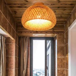 Bamboo Pendant Light,Rattan Pendant Light,Wicker Lampshade,Bamboo Light,Rattan LampShade,Rattan Light Fixture,Bamboo Lampshade,Woven Light Chandelier,Kitchen light, Bedroom living room deco