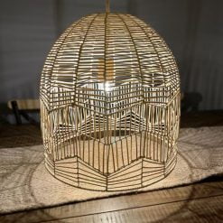 Woven Rattan Pendant Light, Wicker Lamp Shade, Rattan Light Fixtures