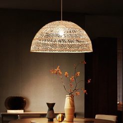 Bamboo Pendant Light,Rattan Pendant Light,Wicker Lampshade,Bamboo Light,Rattan LampShade,Rattan Light Fixture,Bamboo Lampshade,Woven Light Chandelier,Kitchen light, Bedroom living room deco