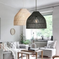 Bamboo Pendant Light,Rattan Pendant Light,Wicker Lampshade,Bamboo Light,Rattan LampShade,Rattan Light Fixture,Bamboo Lampshade,Woven Light Chandelier,Kitchen light, Bedroom living room deco