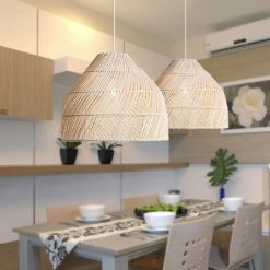 Bamboo Pendant Light,Rattan Pendant Light,Wicker Lampshade,Bamboo Light,Rattan LampShade,Rattan Light Fixture,Bamboo Lampshade,Woven Light Chandelier,Kitchen light, Bedroom living room deco