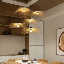 Bamboo Pendant Light,Rattan Pendant Light,Wicker Lampshade,Bamboo Light,Rattan LampShade,Rattan Light Fixture,Bamboo Lampshade,Woven Light Chandelier,Kitchen light, Bedroom living room deco