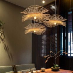 Bamboo Pendant Light,Rattan Pendant Light,Wicker Lampshade,Bamboo Light,Rattan LampShade,Rattan Light Fixture,Bamboo Lampshade,Woven Light Chandelier,Kitchen light, Bedroom living room deco