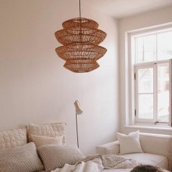 Bamboo Pendant Light,Rattan Pendant Light,Wicker Lampshade,Bamboo Light,Rattan LampShade,Rattan Light Fixture,Bamboo Lampshade,Woven Light Chandelier,Kitchen light, Bedroom living room deco