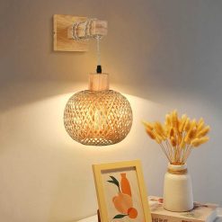 Bamboo Pendant Light,Rattan Pendant Light,Wicker Lampshade,Bamboo Light,Rattan LampShade,Rattan Light Fixture,Bamboo Lampshade,Woven Light Chandelier,Kitchen light, Bedroom living room deco