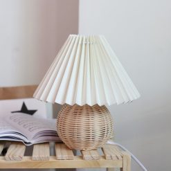table lamp, table lampshade table lighting, bamboo light fixture