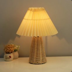 table lamp, table lampshade table lighting, bamboo light fixture