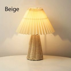 table lamp, table lampshade table lighting, bamboo light fixture