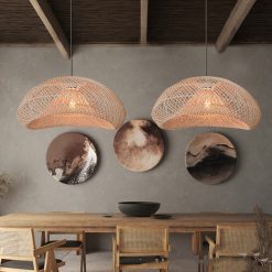 Bamboo Pendant Light,Rattan Pendant Light,Wicker Lampshade,Bamboo Light,Rattan LampShade,Rattan Light Fixture,Bamboo Lampshade,Woven Light Chandelier,Kitchen light, Bedroom living room deco