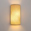 Bamboo Semicircle Wall Lampshade, Wall Lights Sconces, Bamboo Lampshade