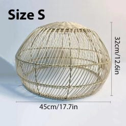 HQ Rattan Pendant Light Fixtures Rattan Lampshade Hanging, Wicker Lamp, Bamboo Light Shade