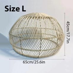 HQ Rattan Pendant Light Fixtures Rattan Lampshade Hanging, Wicker Lamp, Bamboo Light Shade