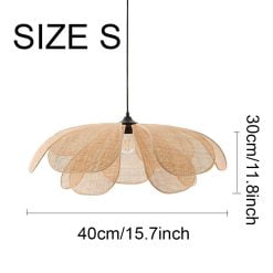 Creative Rattan Pendant Light Flower Living Room Lighting Fixtures Handmade