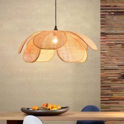 Creative Rattan Pendant Light, Flower Rattan Light, Living Room Lighting Fixtures