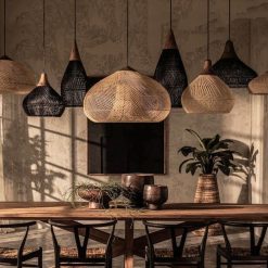 High Quality Rattan Pendant Light, Vintage Rattan Lampshade, Dining Room Restaurant Kitchen Light Fixtures