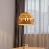 Woven Bamboo Lamp Shade, Bamboo Pendant Light, Bamboo Light Fixture, Wicker Bamboo Light