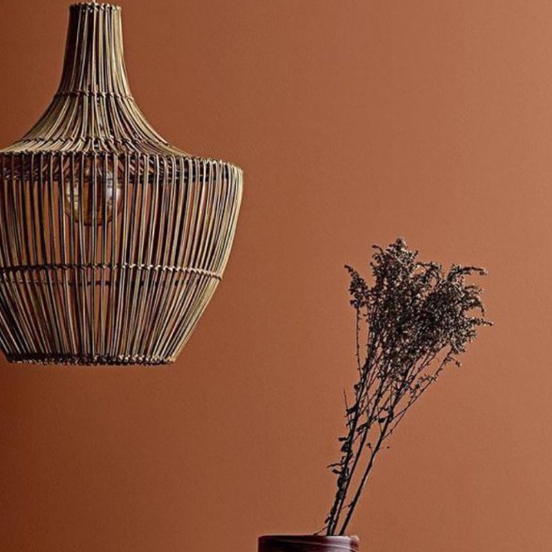 Woven Bamboo Lampshade, Bamboo Pendant Light, Wicker Bamboo Lantern