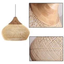 High Quality Rattan Pendant Light, Vintage Rattan Lampshade, Dining Room Restaurant Kitchen Light Fixtures