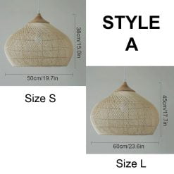High Quality Rattan Pendant Light, Vintage Rattan Lampshade, Dining Room Restaurant Kitchen Light Fixtures