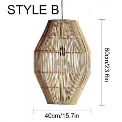 Bamboo Lampshade, Bamboo Pendant Light, Bamboo Lantern