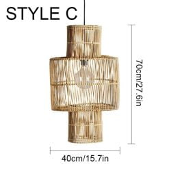 Bamboo Lampshade, Bamboo Pendant Light, Bamboo Lantern