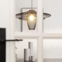 3 Layers Bamboo Lamp Shade, Bamboo Pendant Light Fixture