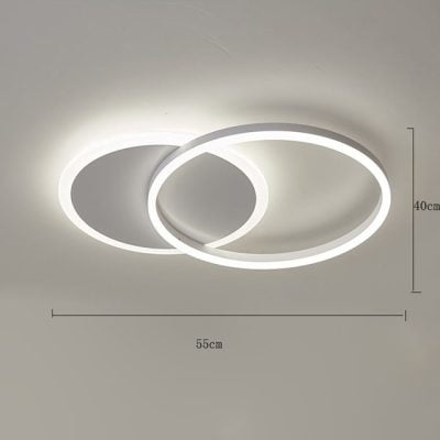Modern Led Ceiling Light Creative Serial Rings Light Fixture