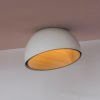 Nordic Creative Oblique Mouth Ceiling Lamp Iron/wood Double Layer Lamp
