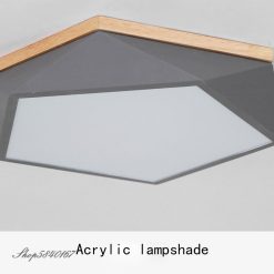 Alternative view of Nordic Modern Ceiling Hanging Lamp Polygon Ceiling Lighting Kitchen LED Crystal Fixture