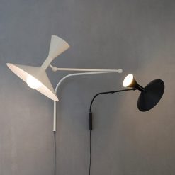 Alternative view of Nordic Rocker Arm Wall Lamp Minimalist Rotatable Wall Sconce Lighting Fixture