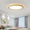 Nordic Ultra Thin Wood Ceiling Lamp Minimalist Round Plate Led Ceiling Lights
