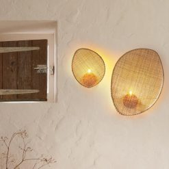 Alternative view of Creative Living Room Wall Lamp Designer Minimalist Rattan Lamp for Living Room