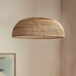 Alternative view of Southeast Asian Rattan Lamp Handmade Vintage Pendant Lights for Restaurant Kitchen