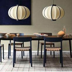 Alternative view of Fabric Pendant Light Nordic Designer Simple Cloth Kitchen Light Fixture