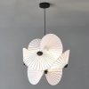 Wabi Sabi Pendant Light White Twist Umbrella Chandeliers Living Room Bedroom