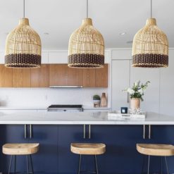 Alternative view of Wicker Rattan Pendant Light, Kitchen Island Lamp Interior Designer