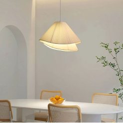 Alternative view of Minimalist Fabric Wabi Sabi Pendant Lights Dining Room Bedroom