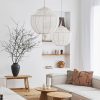 Minimalist Fabric Chandelier Kitchen Living Room Light